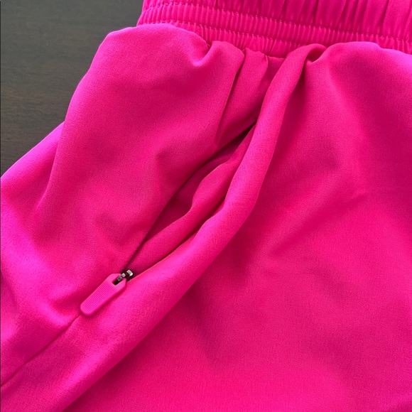 ALO Yoga Women's Bright Pink Athletic Shorts - Picture 6 of 7